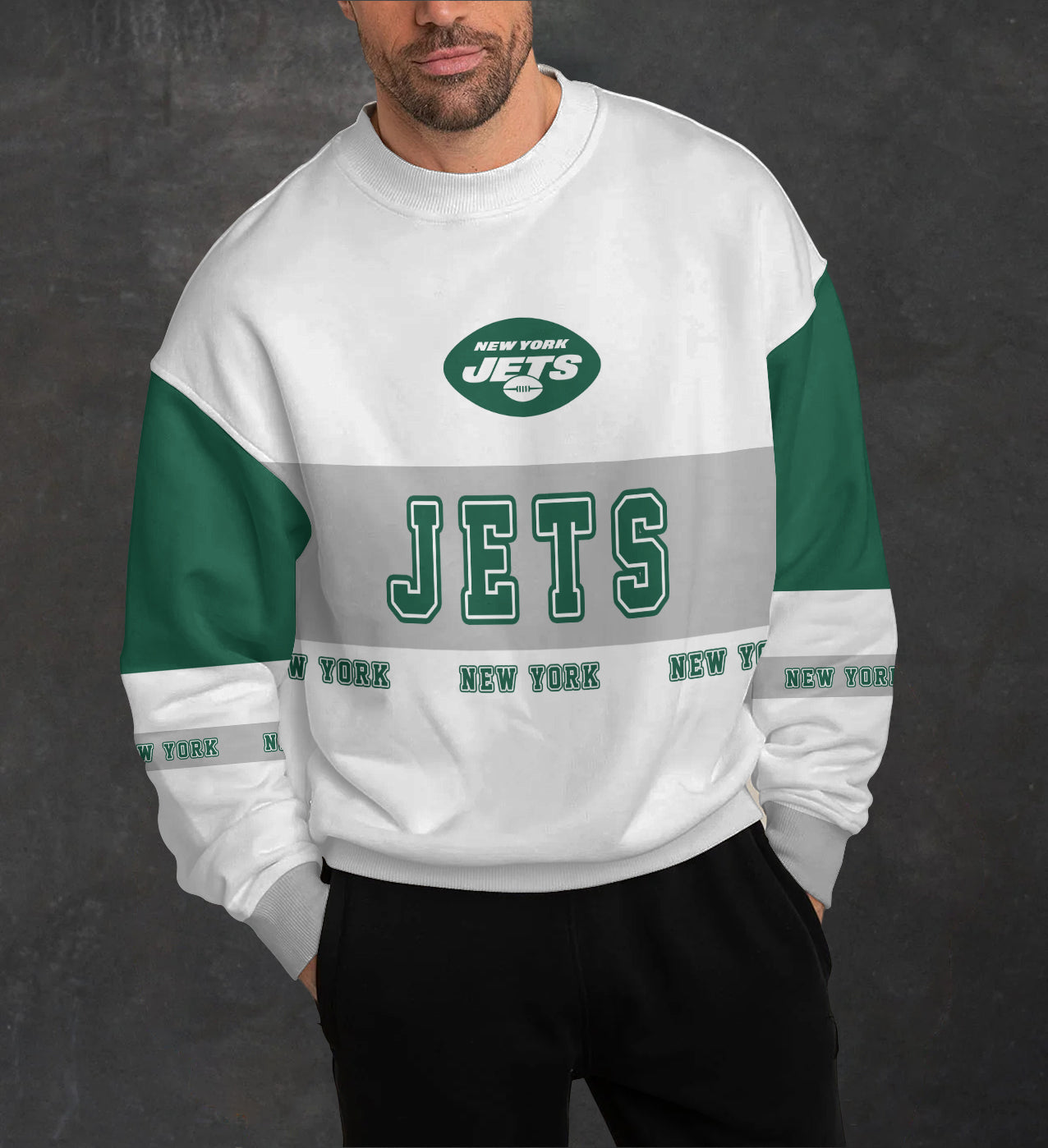 New York Jets 3D Limited Edition Crew Neck sweatshirt