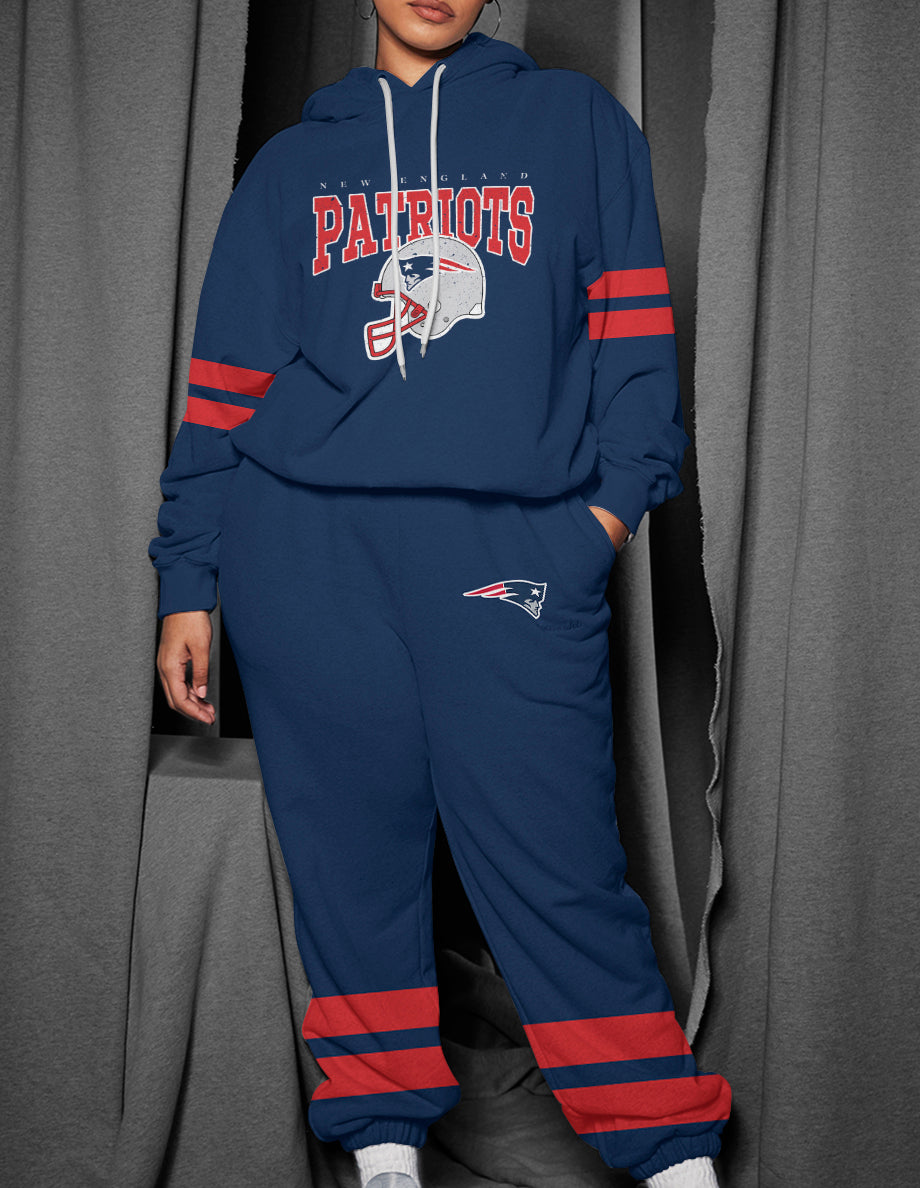New England Patriots 3D Printed Pullover Hoodie And Sweatpant 2pcs Tracksuits