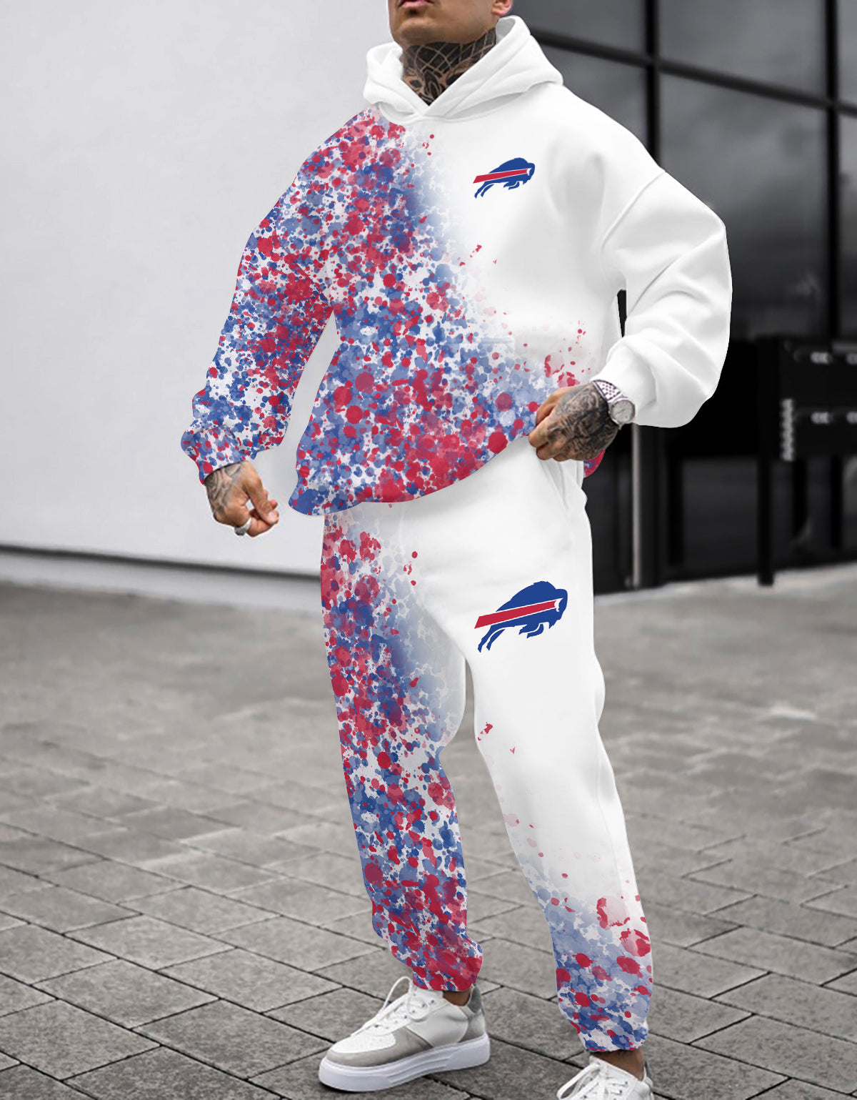 Buffalo Bills 3D Printed Pullover Hoodie And Sweatpant 2pcs Tracksuits