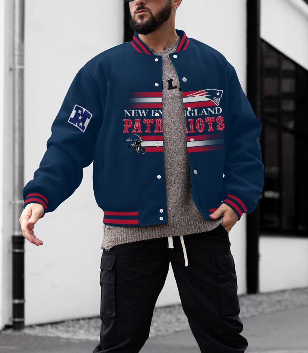 New England Patriots Men's Limited Edition Full-Snap Casual Jacket