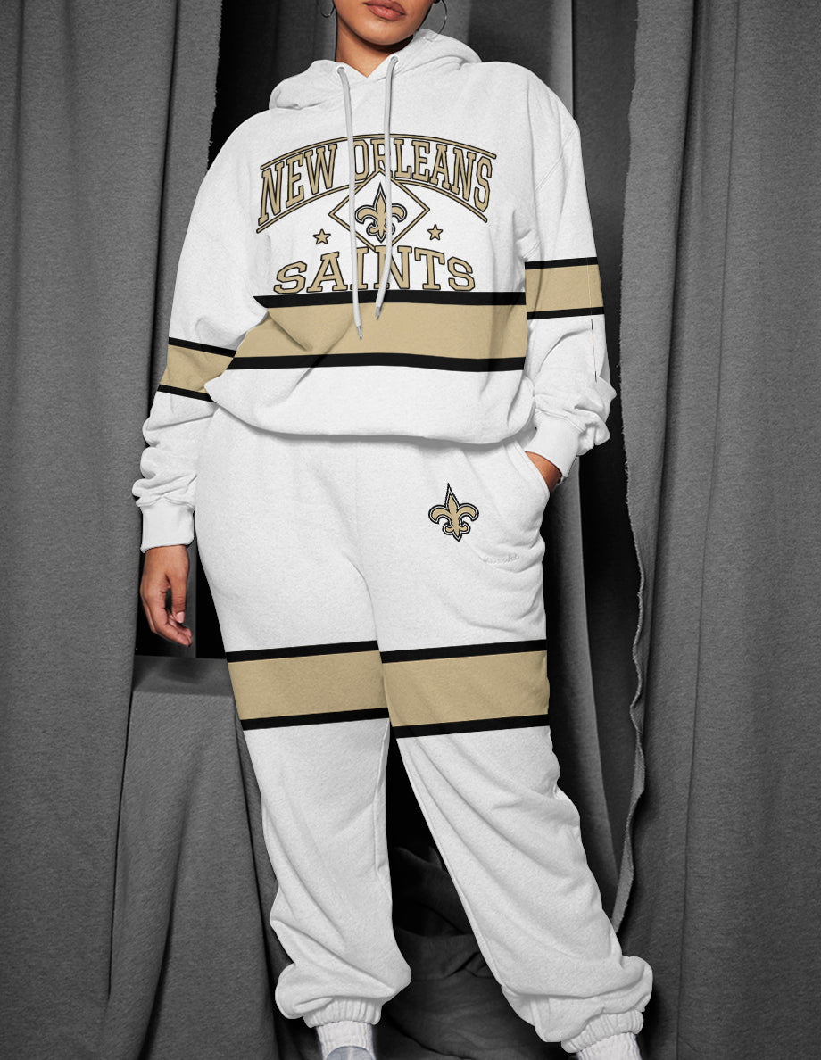 New Orleans Saints 3D Printed Pullover Hoodie And Sweatpant 2pcs Tracksuits