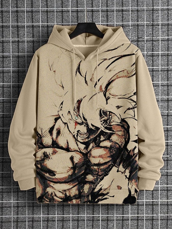 Men's Fashion Printed Casual Hoodie