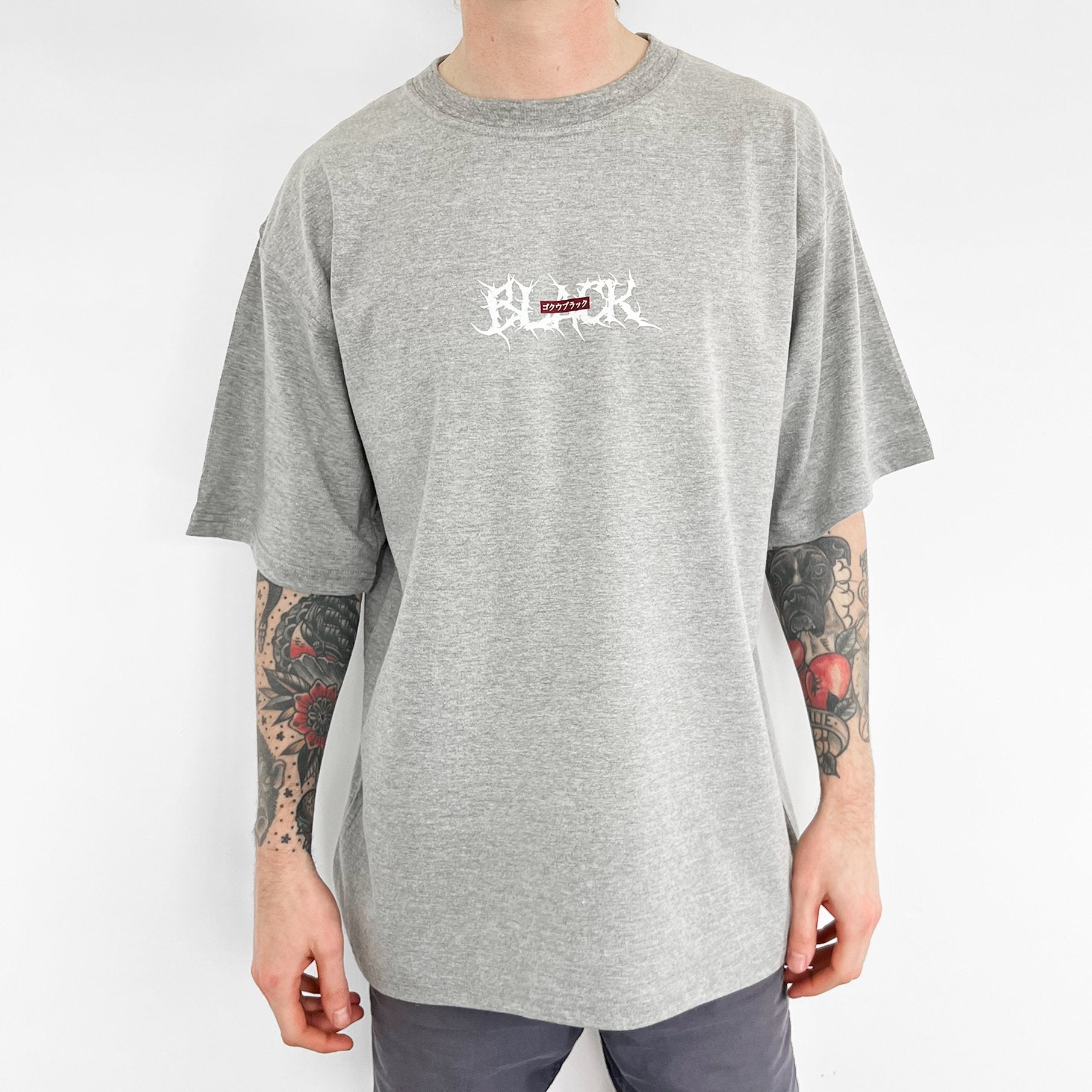 Black Tee (heather grey)