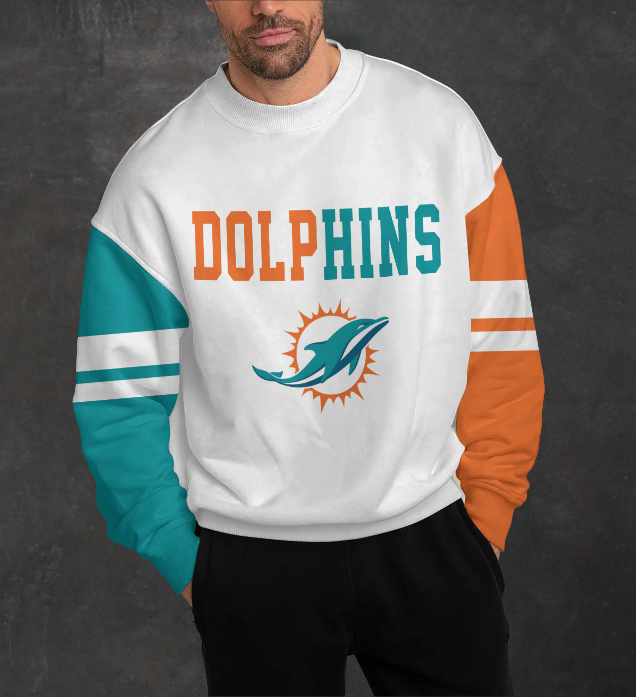 Miami Dolphins 3D Limited Edition Crew Neck sweatshirt