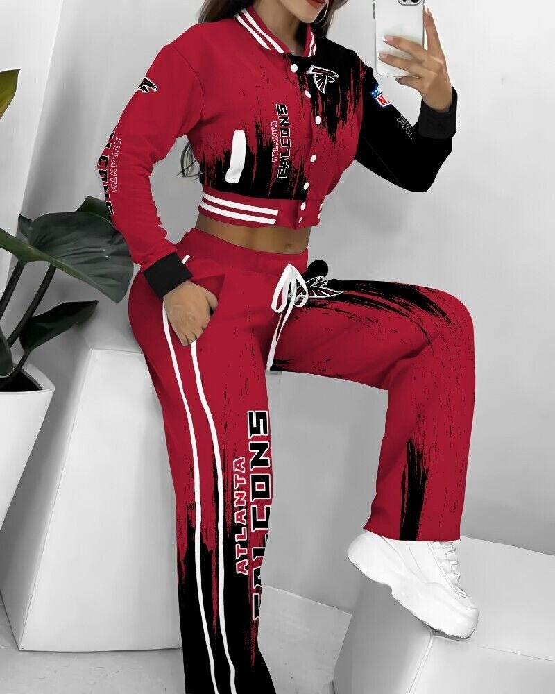 Atlanta Falcons  3D Printed Varsity Jacket Set