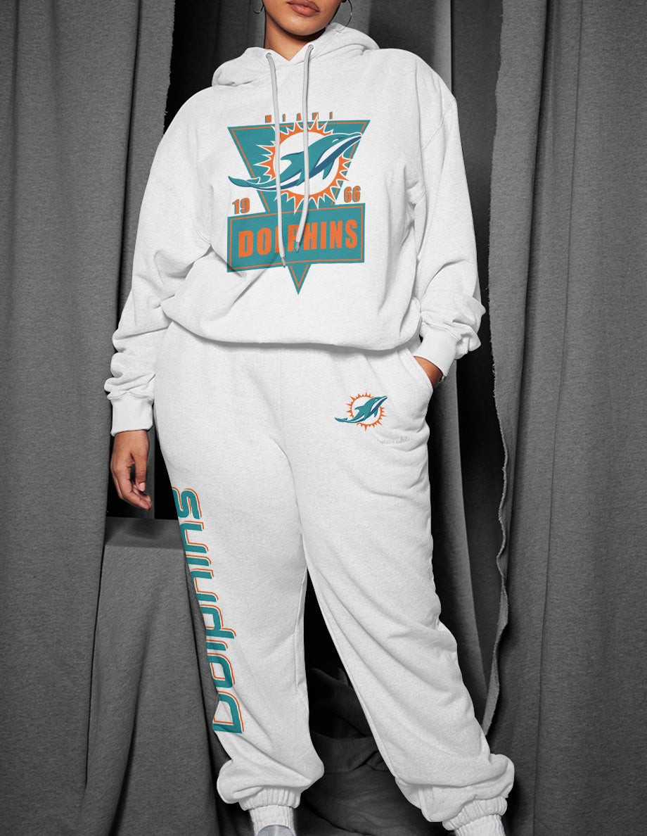 Miami Dolphins 3D Printed Pullover Hoodie And Sweatpant 2pcs Tracksuits