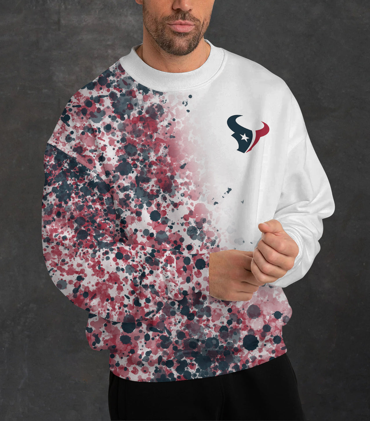 Houston Texans 3D Limited Edition Crew Neck sweatshirt