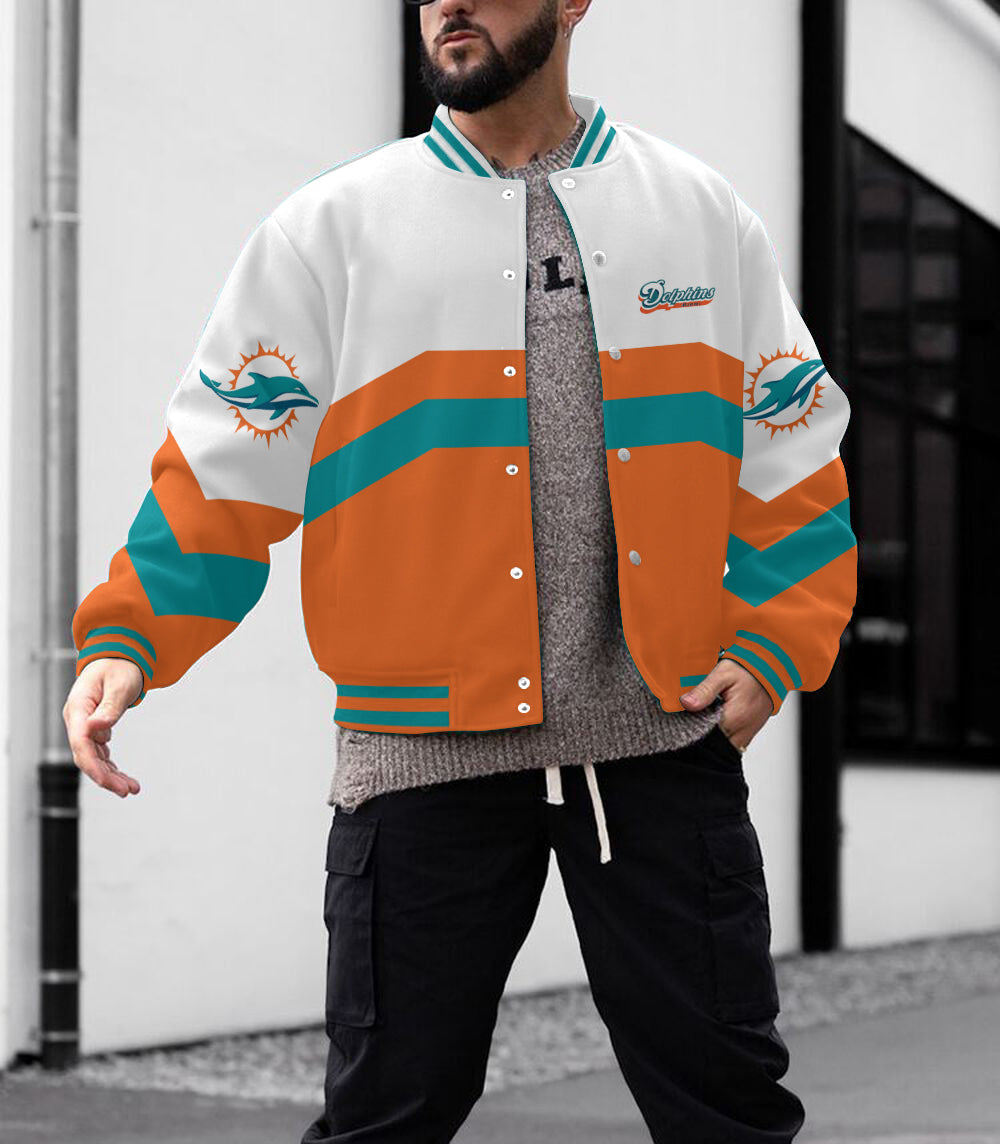 Miami Dolphins Men's Limited Edition Full-Snap Casual Jacket