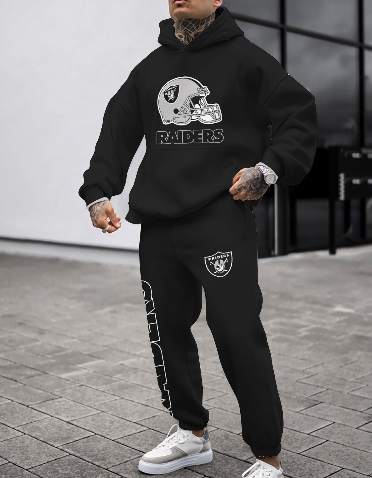 Las Vegas Raiders 3D Printed Pullover Hoodie And Sweatpant 2pcs Tracksuits