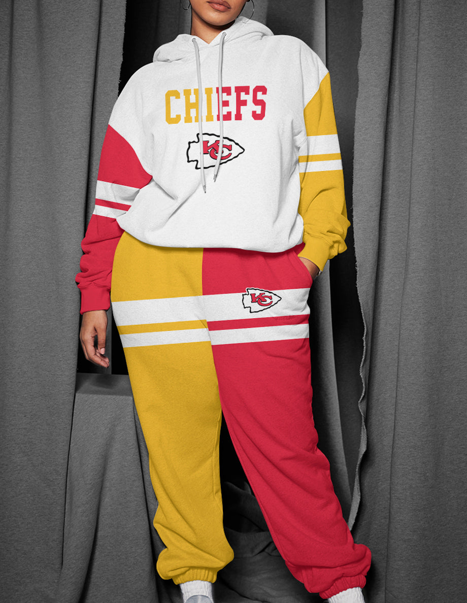 Kansas City Chiefs 3D Printed Pullover Hoodie And Sweatpant 2pcs Tracksuits