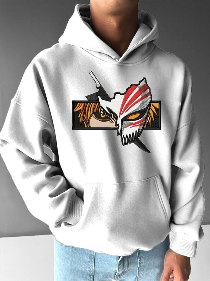 Men's Stylish Comic Print Hoodie