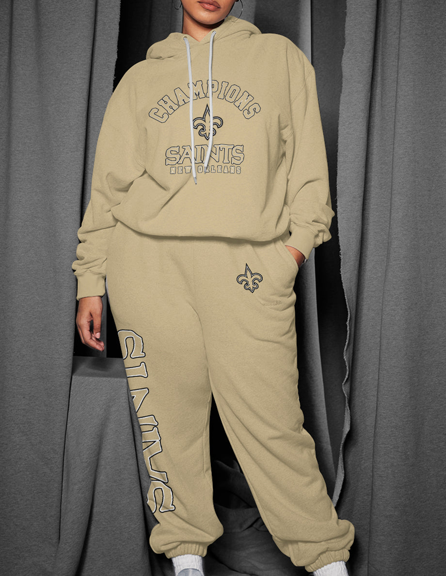 New Orleans Saints 3D Printed Pullover Hoodie And Sweatpant 2pcs Tracksuits