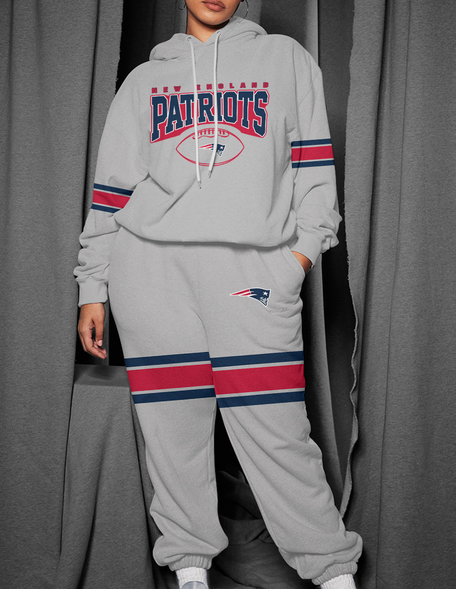 New England Patriots 3D Printed Pullover Hoodie And Sweatpant 2pcs Tracksuits