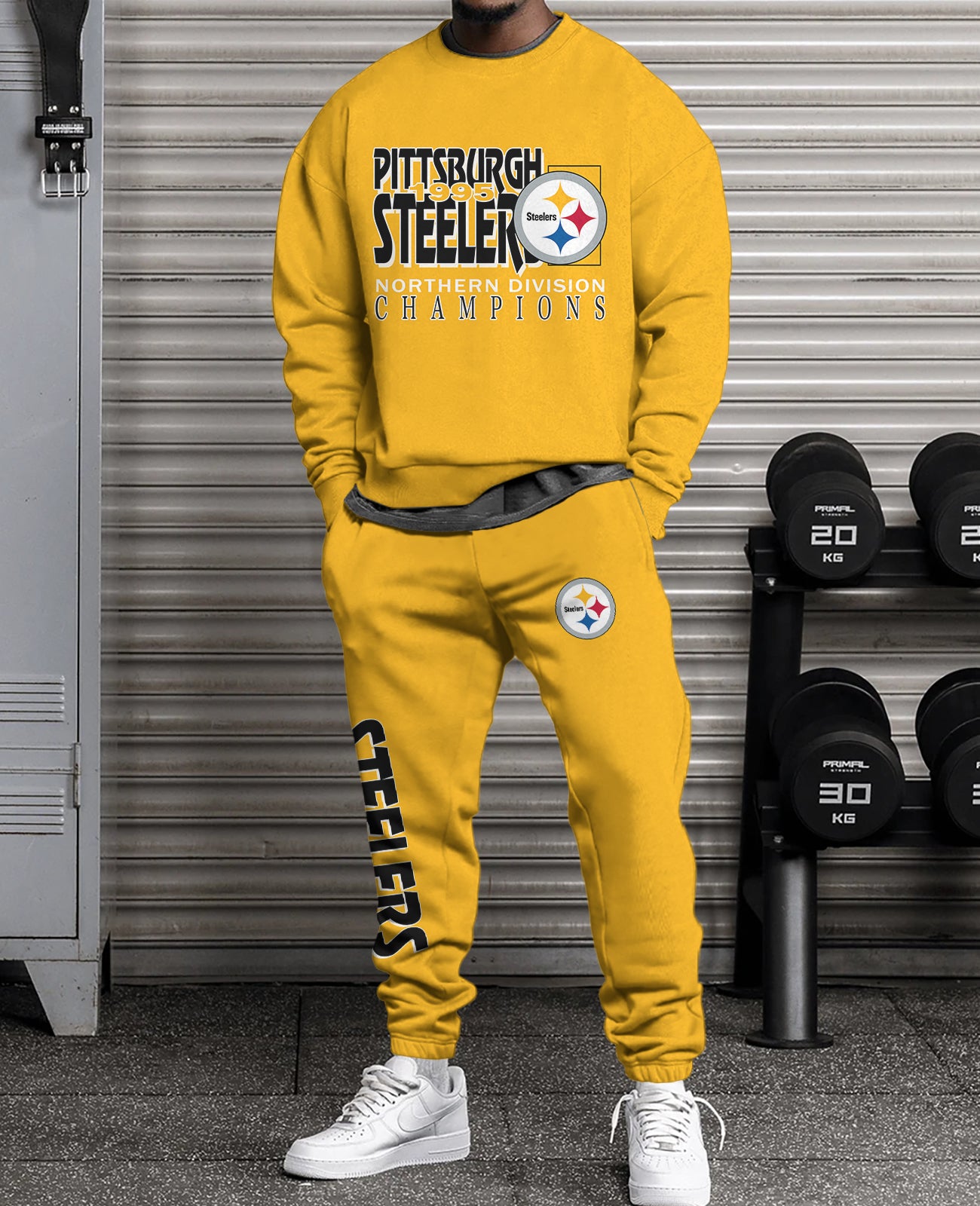 Pittsburgh Steelers 3D sweatsuit and sweatpants 2 piece outfits