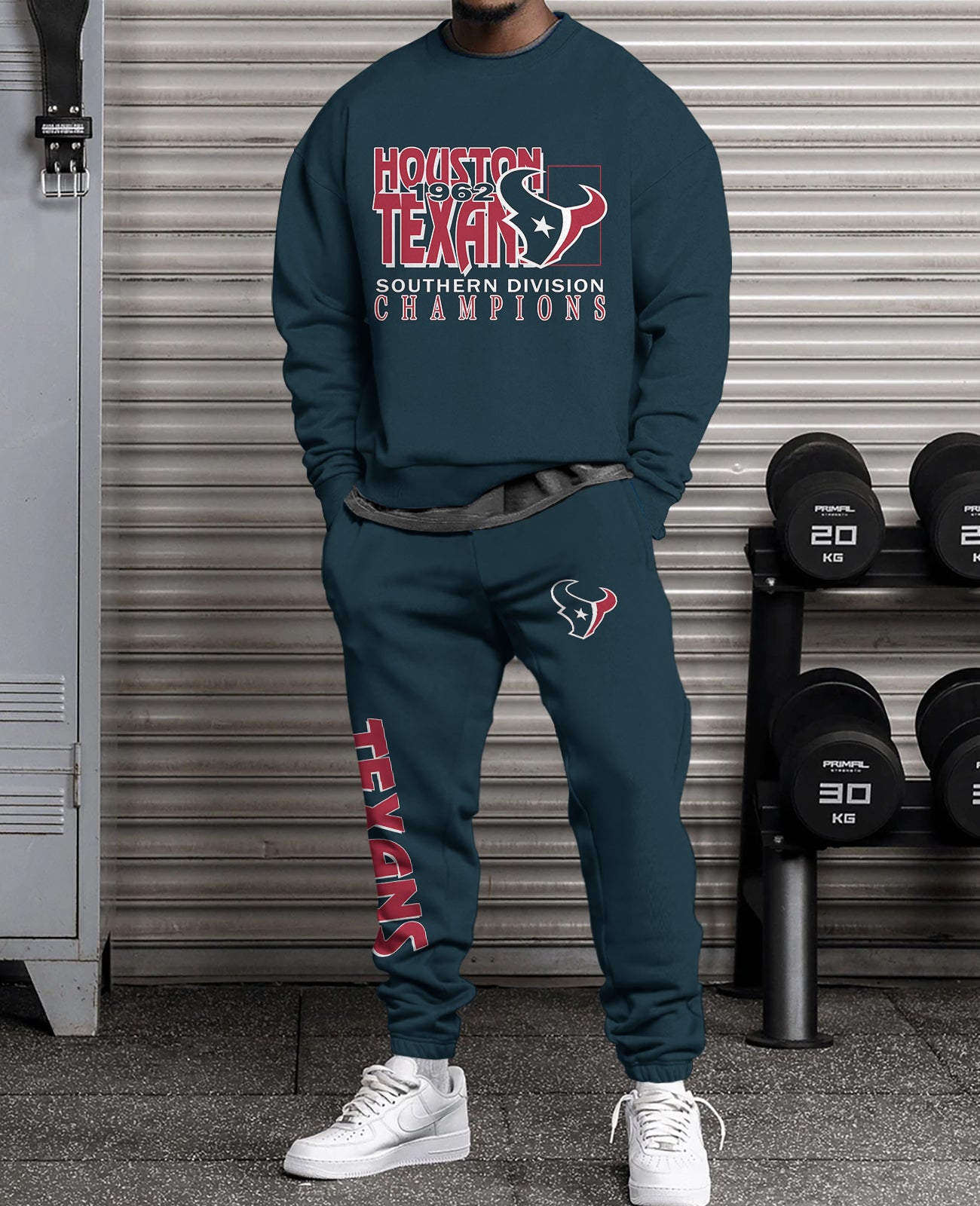 Houston Texans  3D sweatsuit and sweatpants 2 piece outfits