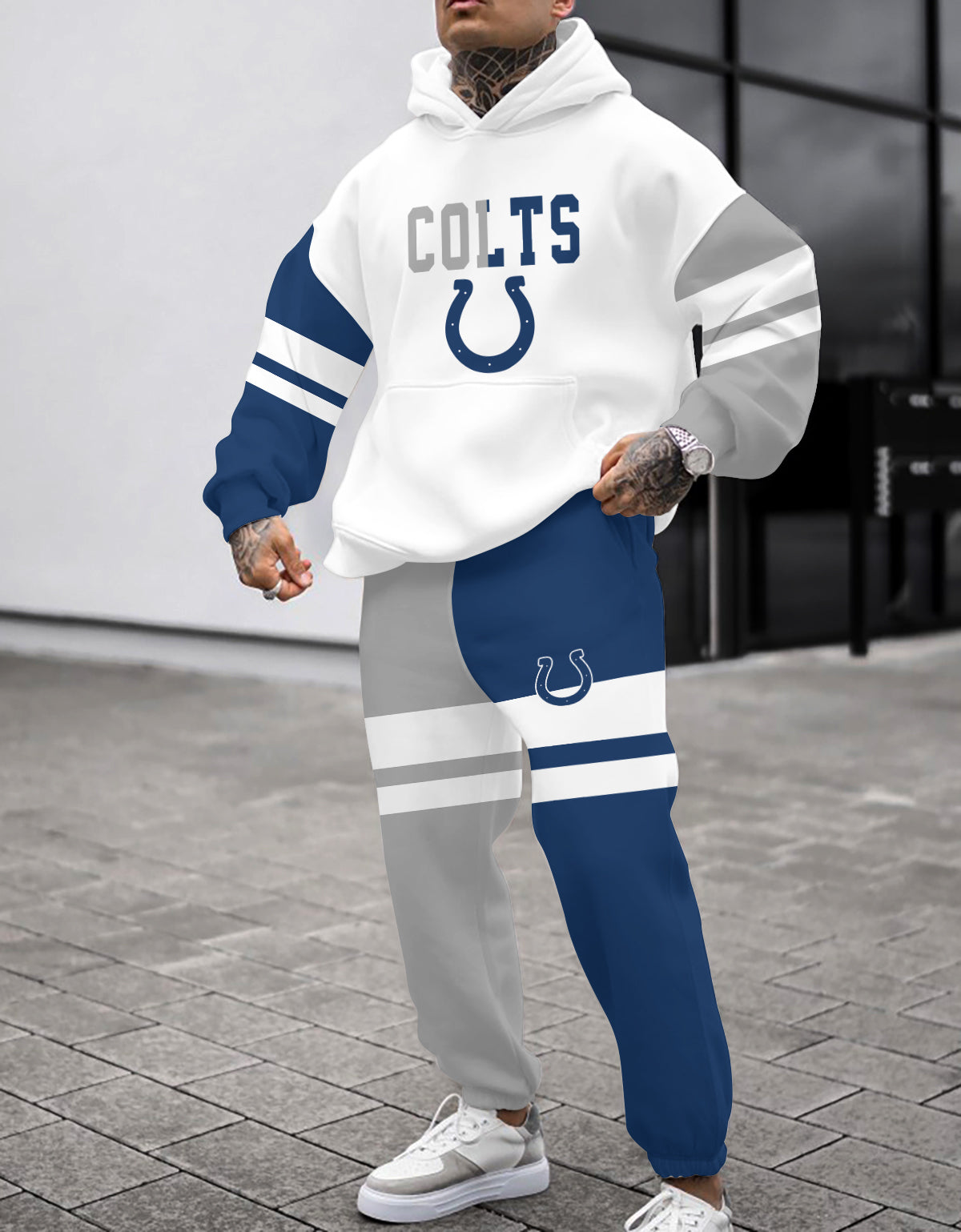 Indianapolis Colts 3D Printed Pullover Hoodie And Sweatpant 2pcs Tracksuits