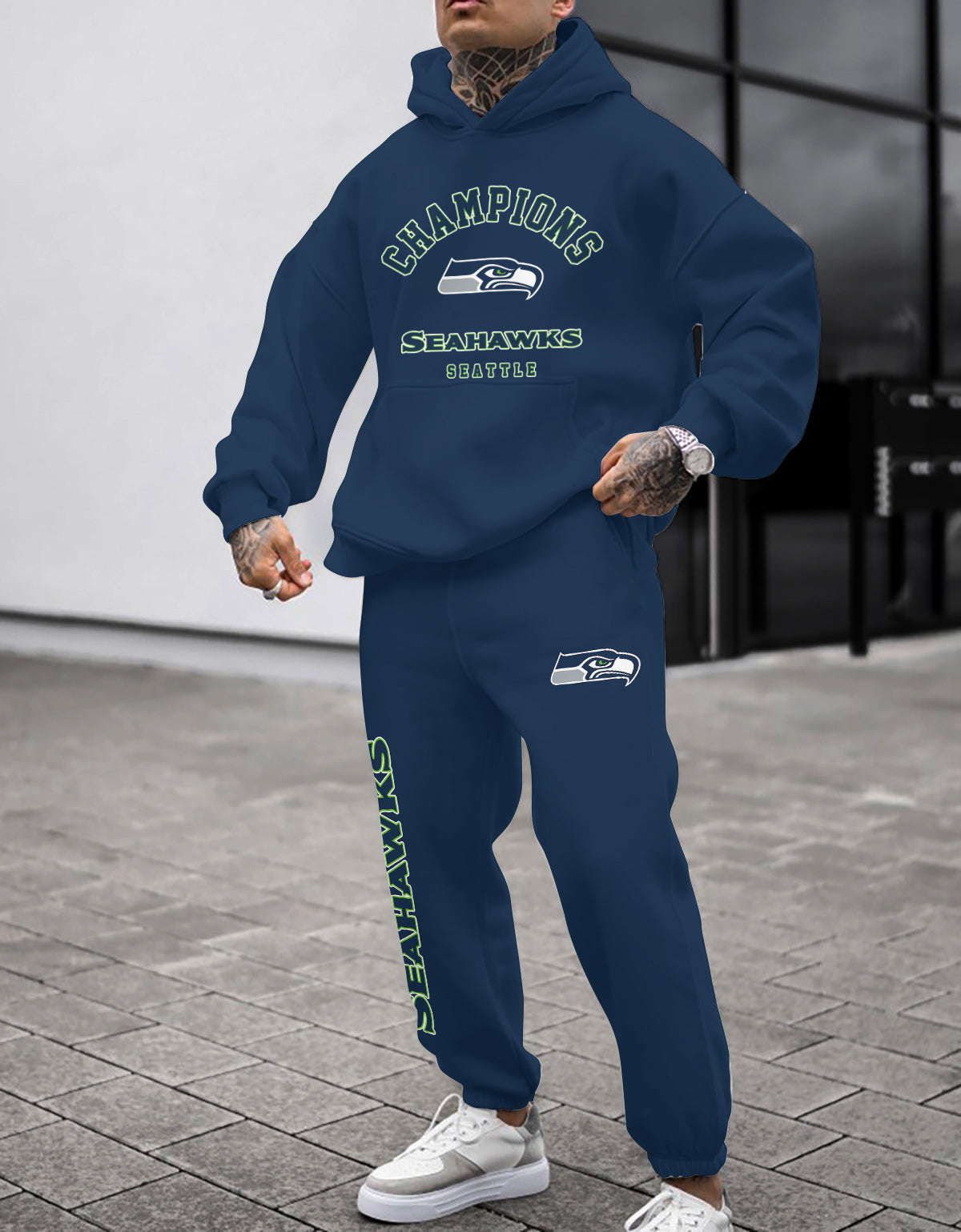 Seattle Seahawks 3D Printed Pullover Hoodie And Sweatpant 2pcs Tracksuits