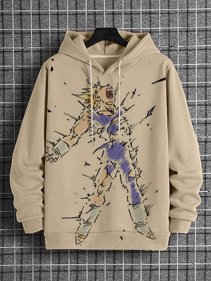 Men's Fashion Printed Casual Hoodie