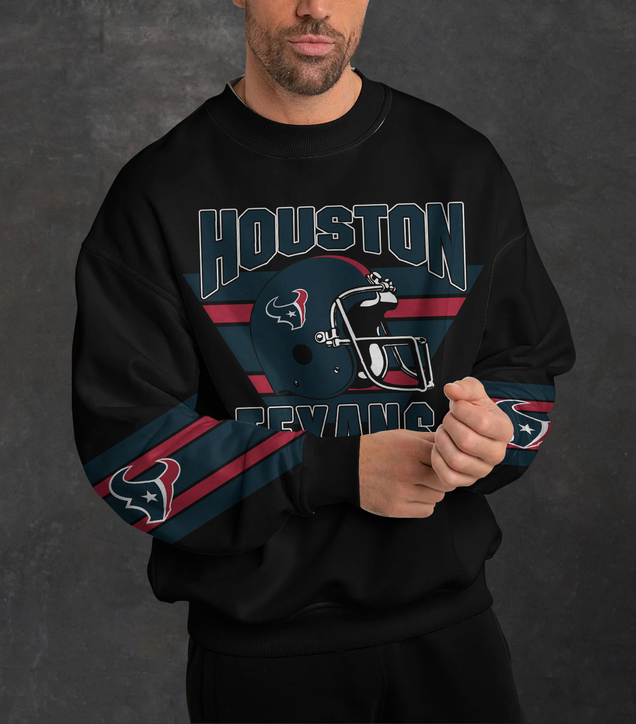 Houston Texans 3D Limited Edition Crew Neck sweatshirt