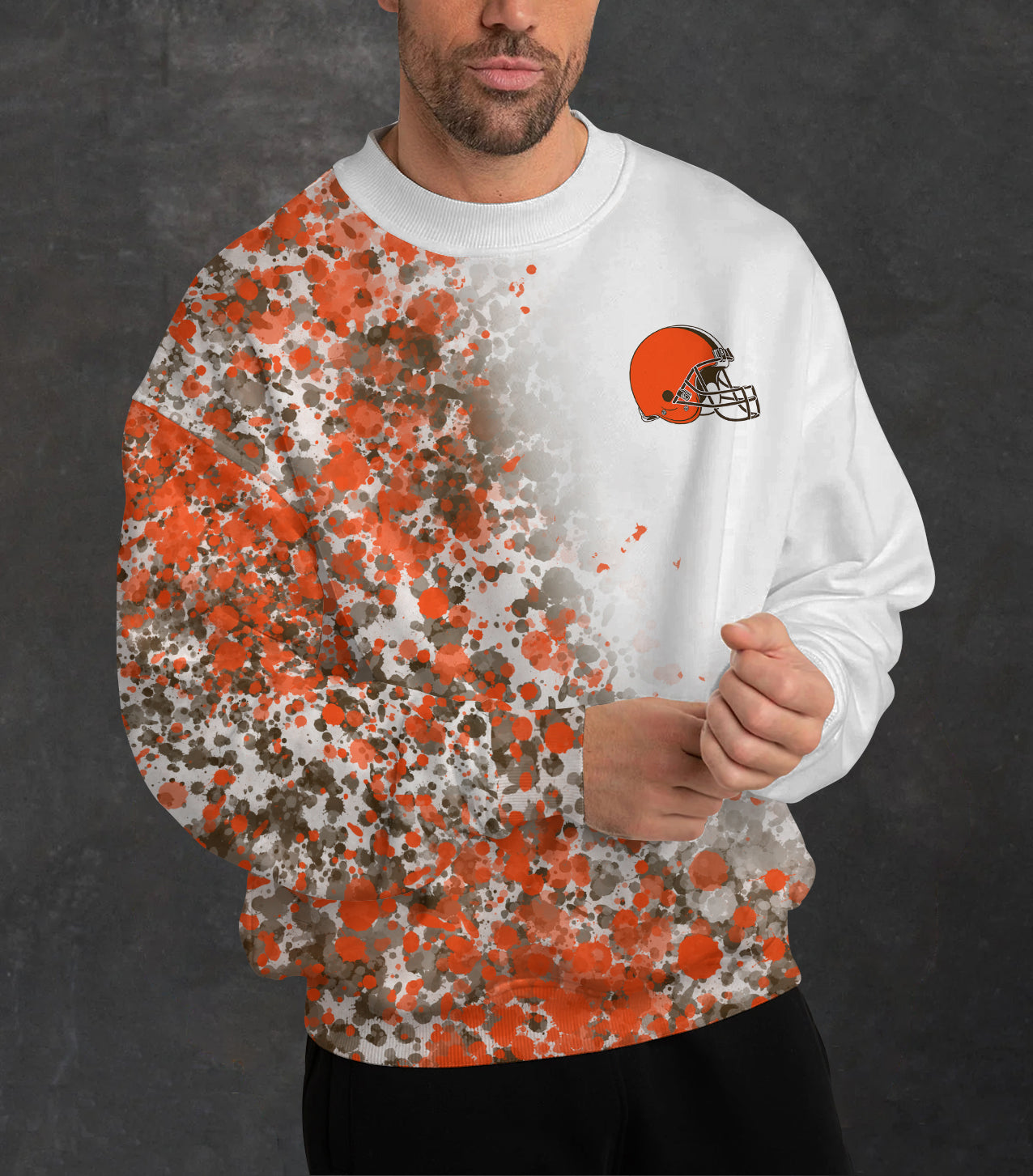 Cleveland Browns 3D Limited Edition Crew Neck sweatshirt