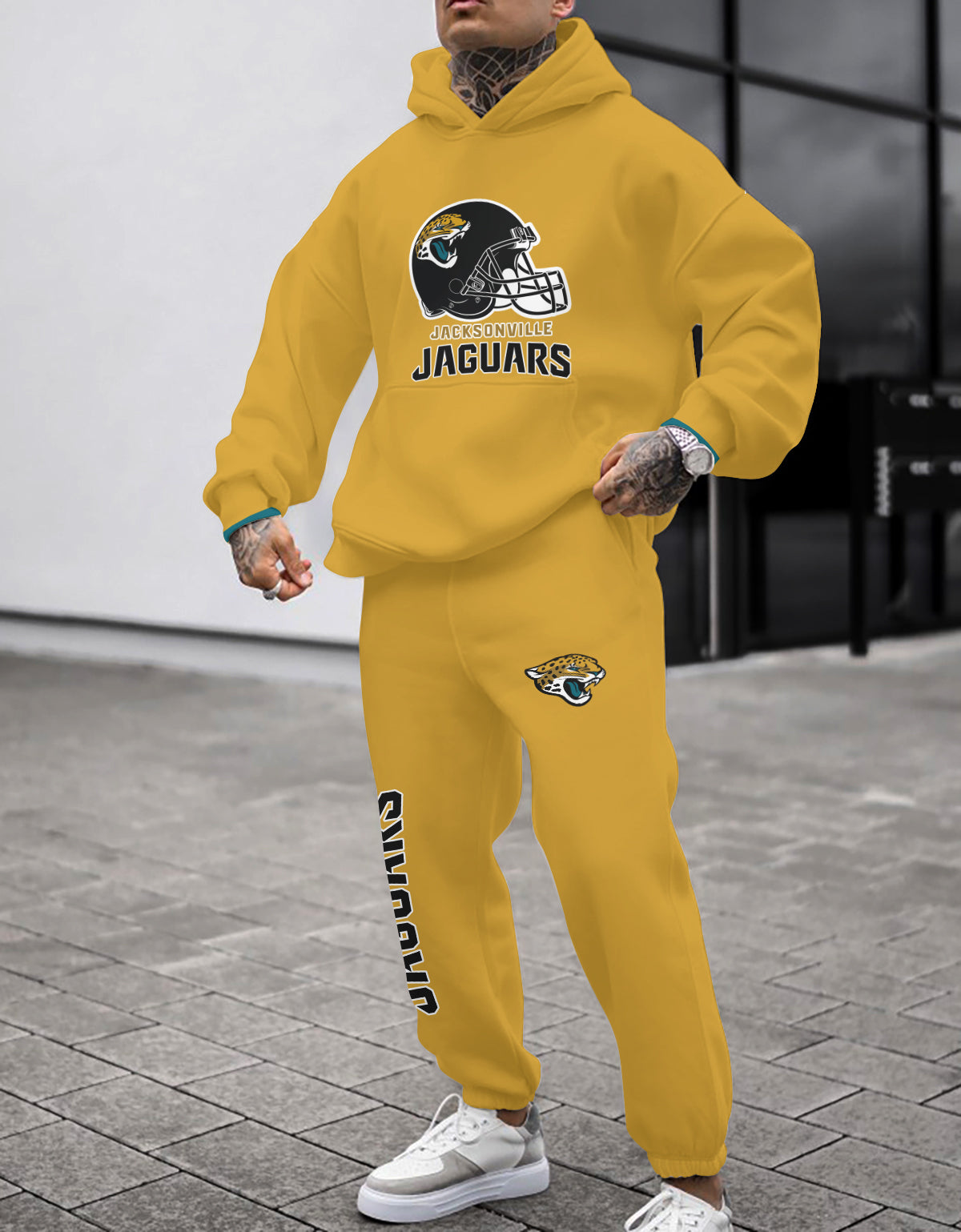 Jacksonville Jaguars 3D Printed Pullover Hoodie And Sweatpant 2pcs Tracksuits