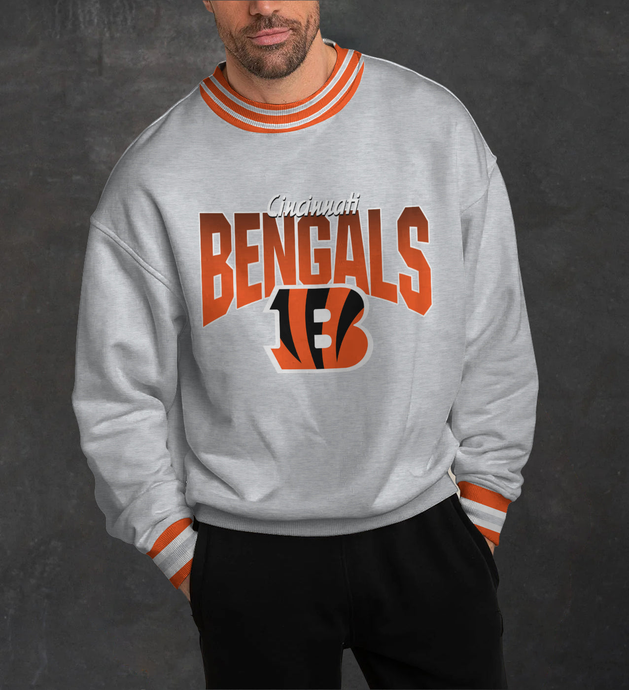 Cincinnati Bengals 3D Limited Edition Crew Neck sweatshirt