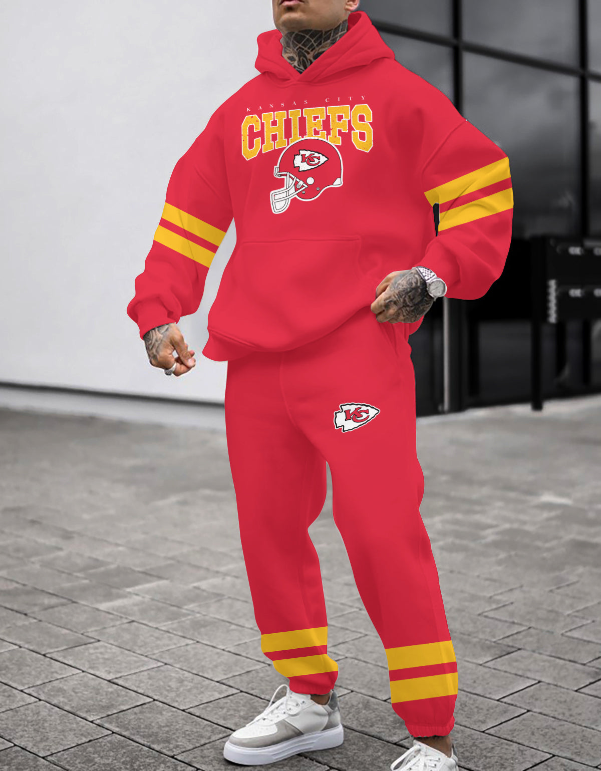 Kansas City Chiefs 3D Printed Pullover Hoodie And Sweatpant 2pcs Tracksuits