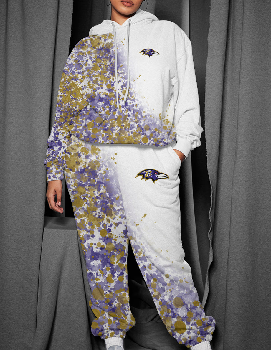 Baltimore Ravens 3D Printed Pullover Hoodie And Sweatpant 2pcs Tracksuits