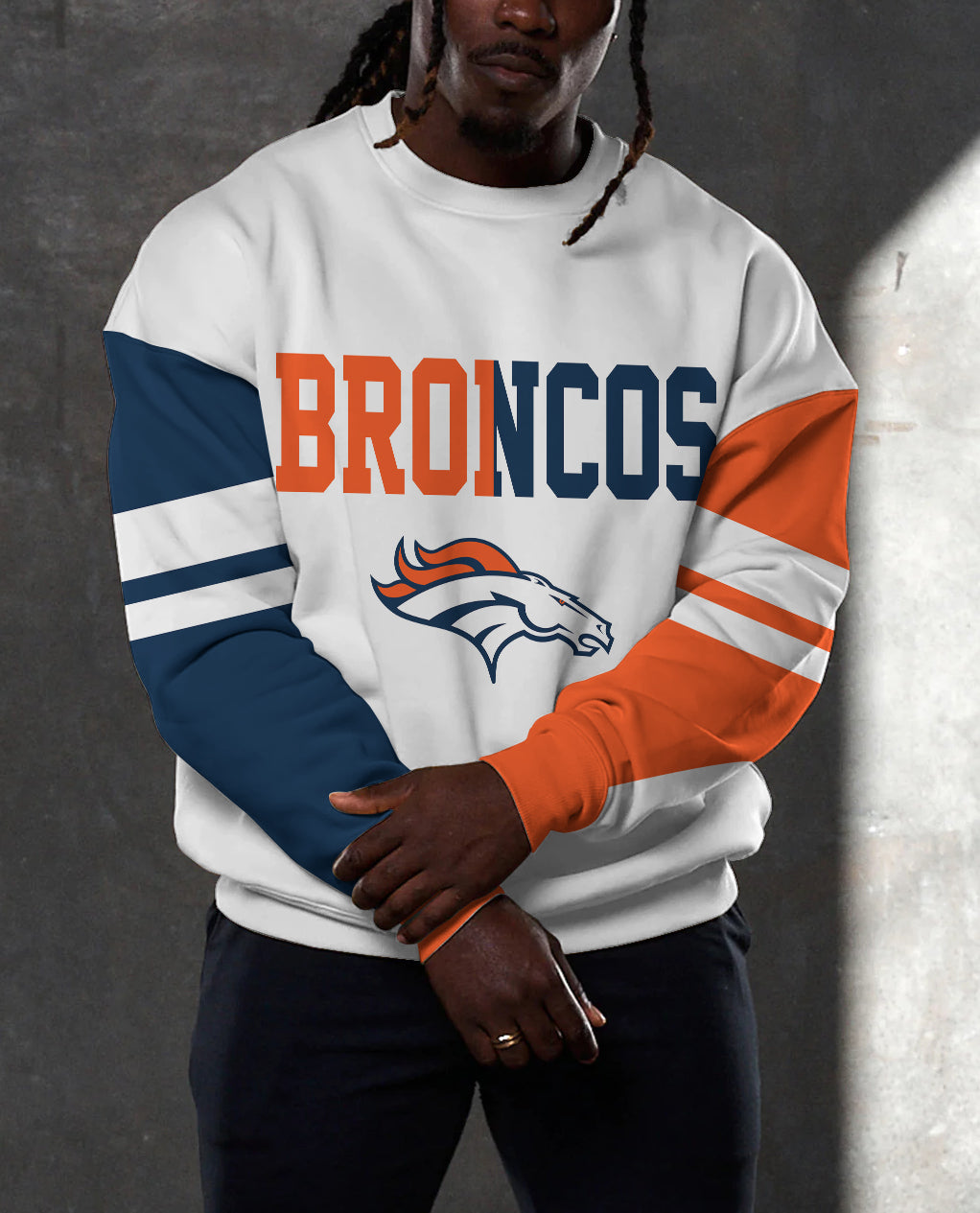 Denver Broncos 3D Limited Edition Crew Neck sweatshirt