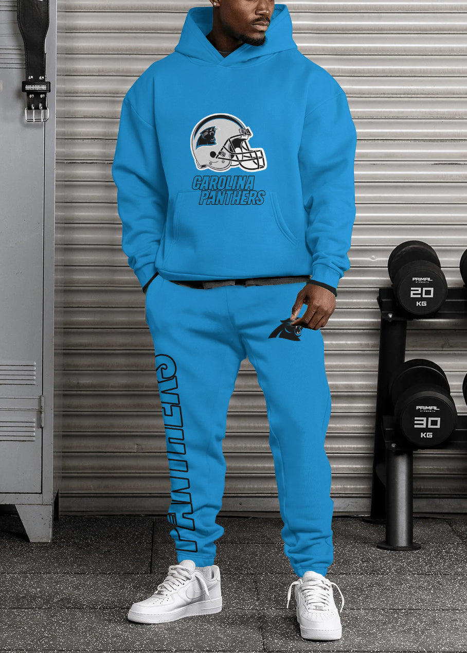 Carolina Panthers 3D Printed Pullover Hoodie And Sweatpant 2pcs Tracksuits