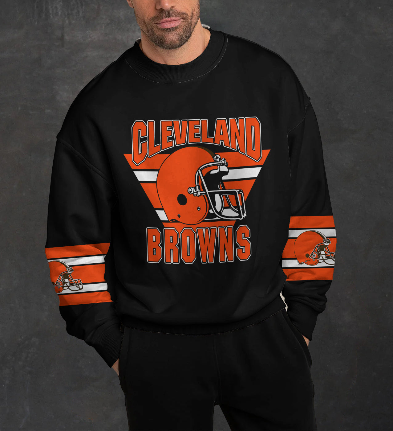 Cleveland Browns 3D Limited Edition Crew Neck sweatshirt