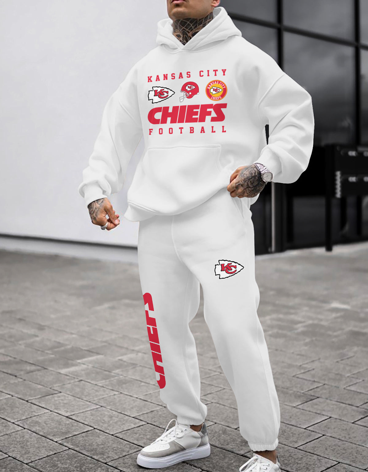 Kansas City Chiefs 3D Printed Pullover Hoodie And Sweatpant 2pcs Tracksuits