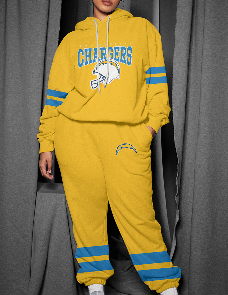 Los Angeles Chargers 3D Printed Pullover Hoodie And Sweatpant 2pcs Tracksuits