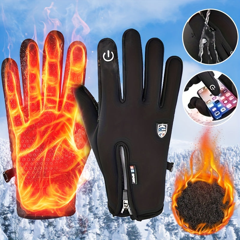 Anithread Rechargeable Heated Electric touchscreen Gloves