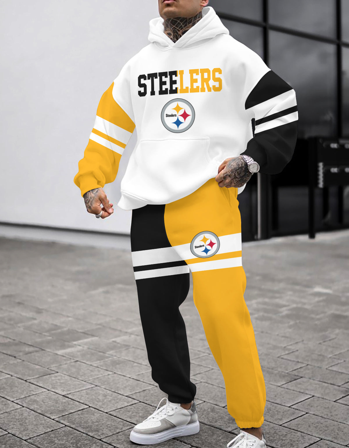 Pittsburgh Steelers 3D Printed Pullover Hoodie And Sweatpant 2pcs Tracksuits