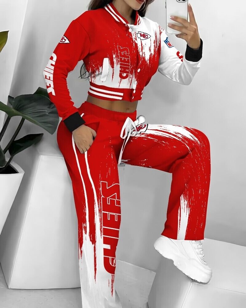 Kansas City Chiefs  3D Printed Varsity Jacket Set