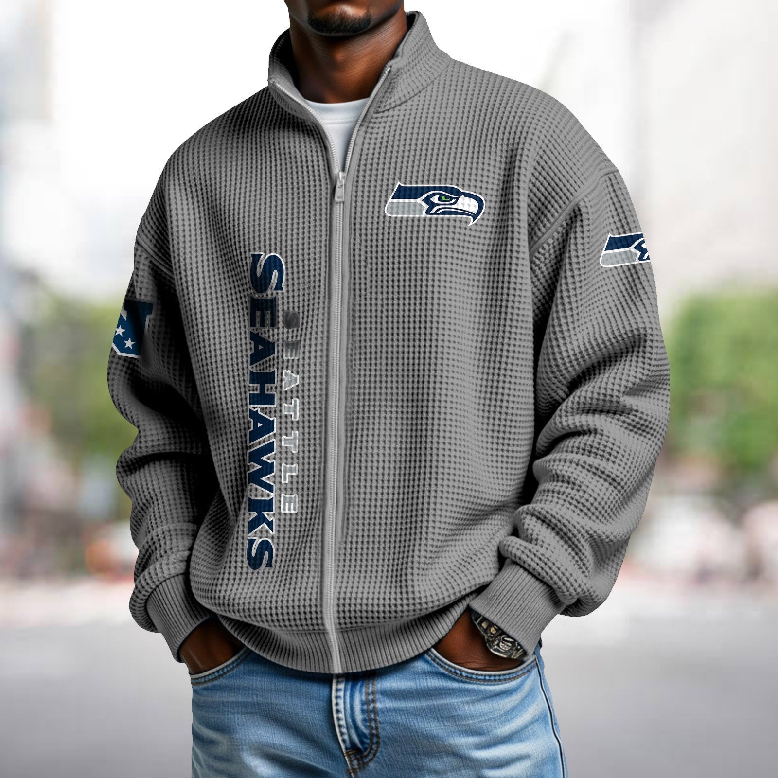 Waffle Hoodie – Seahawks