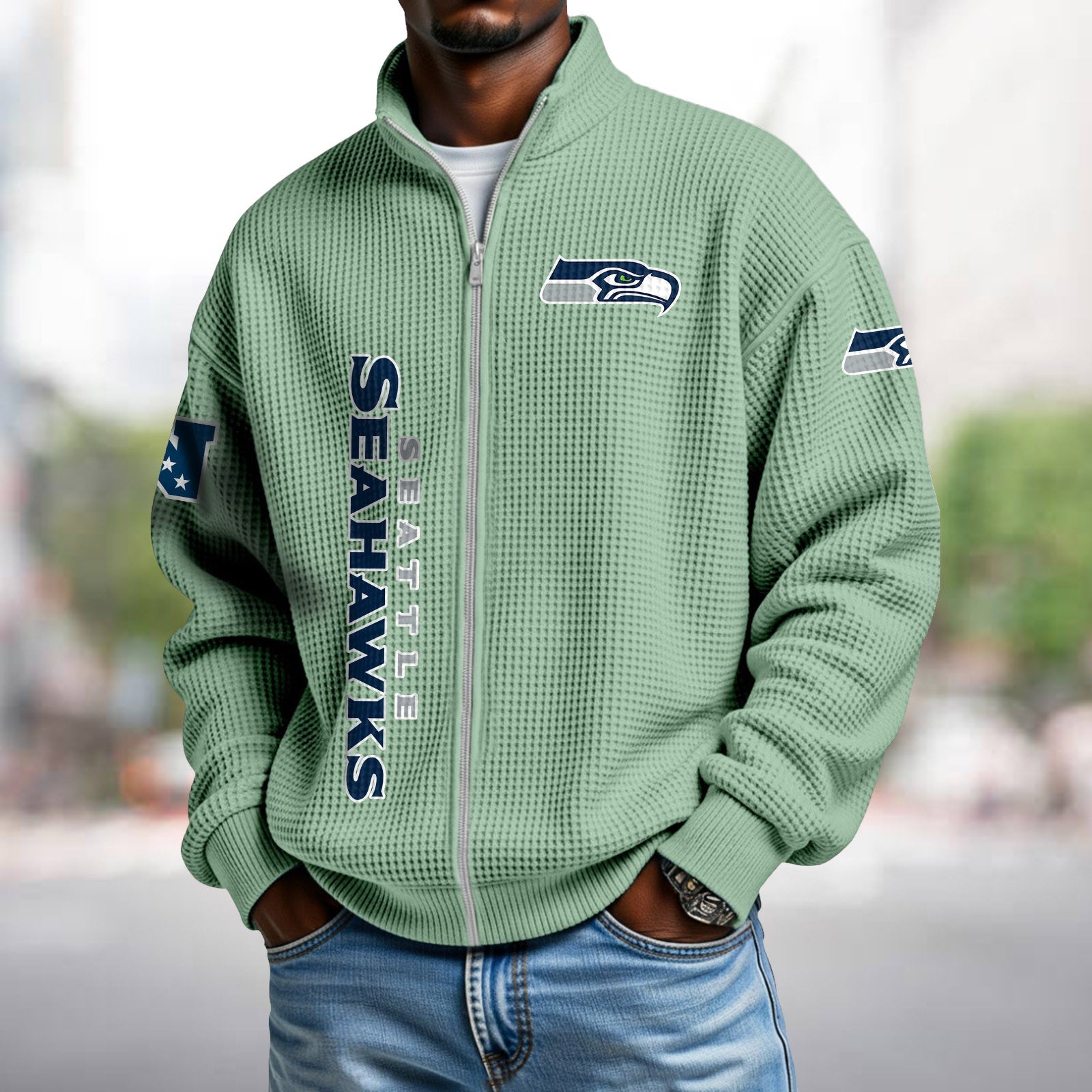 Waffle Hoodie – Seahawks