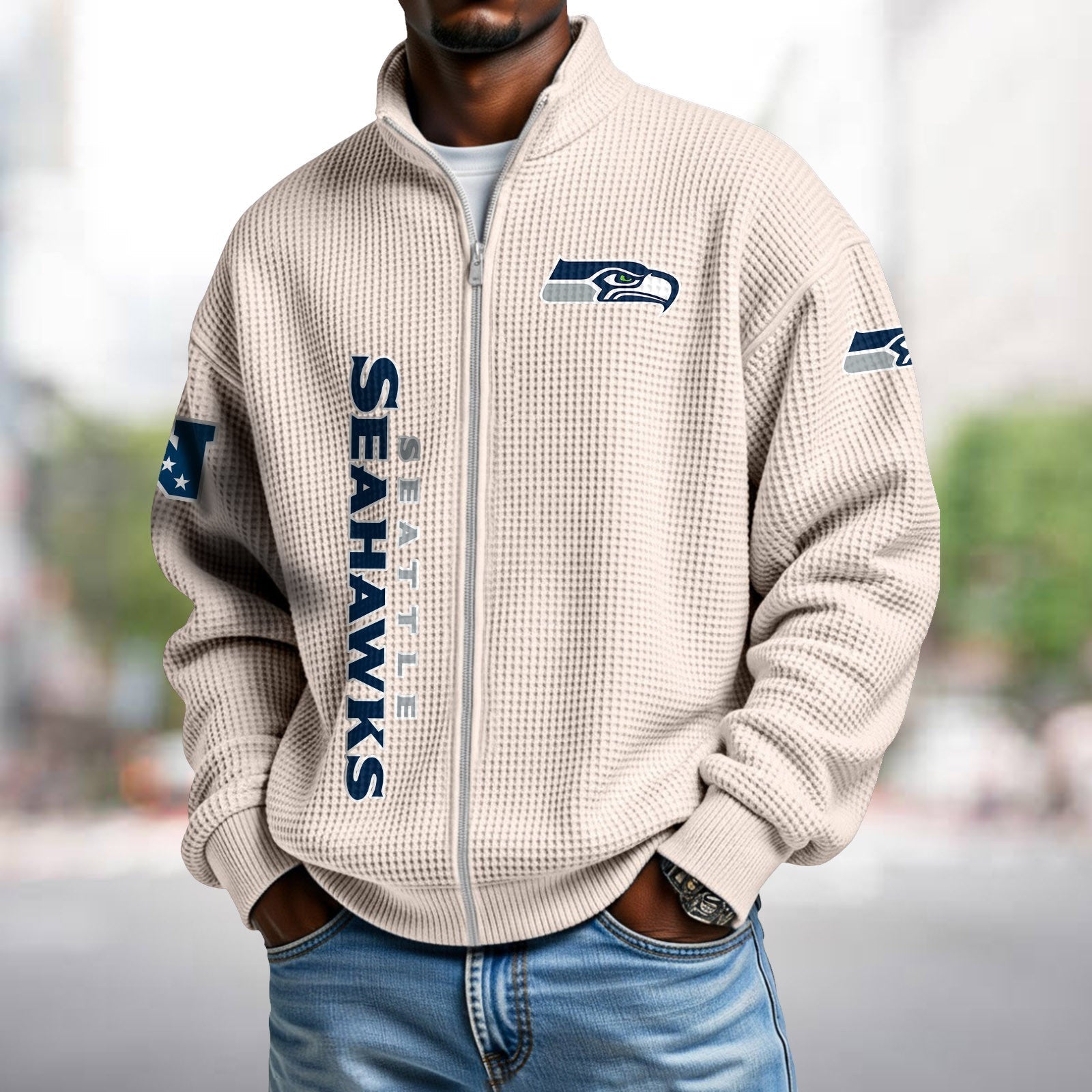 Waffle Hoodie – Seahawks