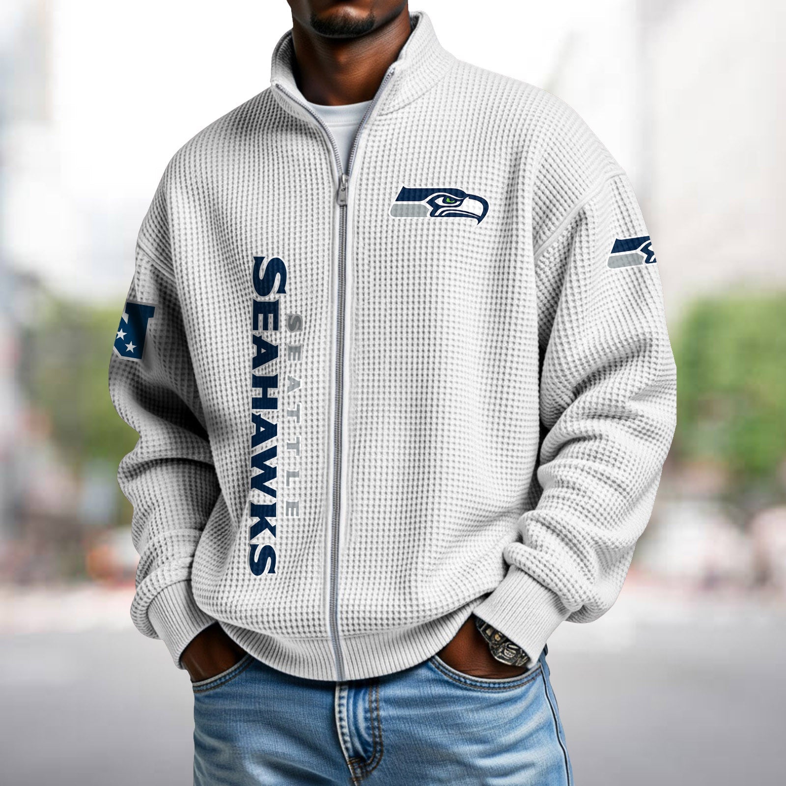 Waffle Hoodie – Seahawks
