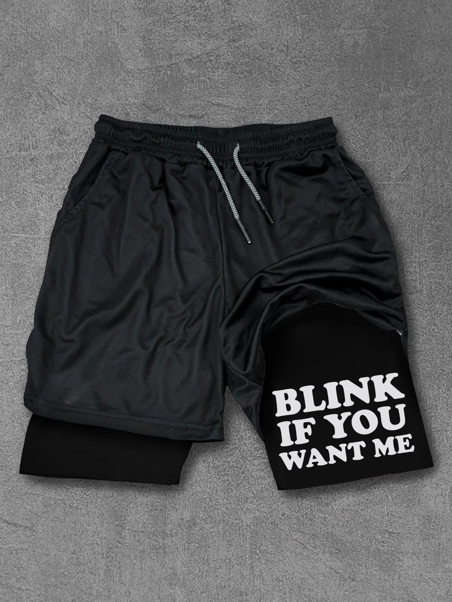 blink if you want me Performance Training Shorts