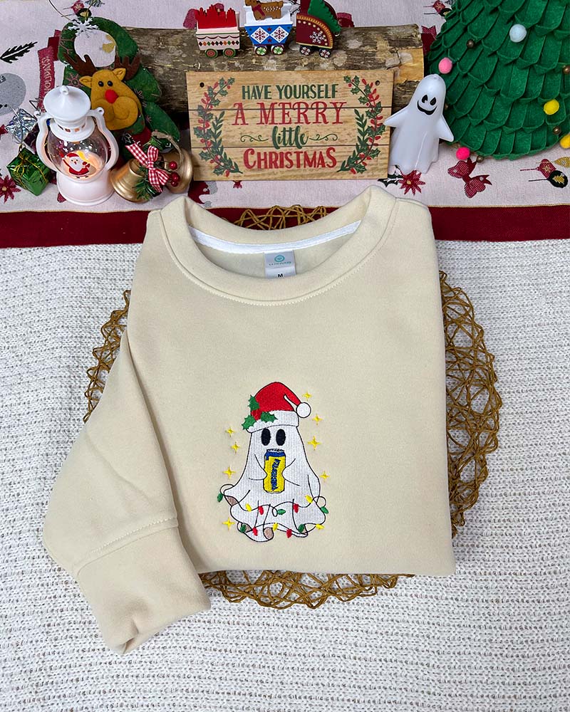 Boo Christmas - Embroidered Sweatshirt/Hoodie