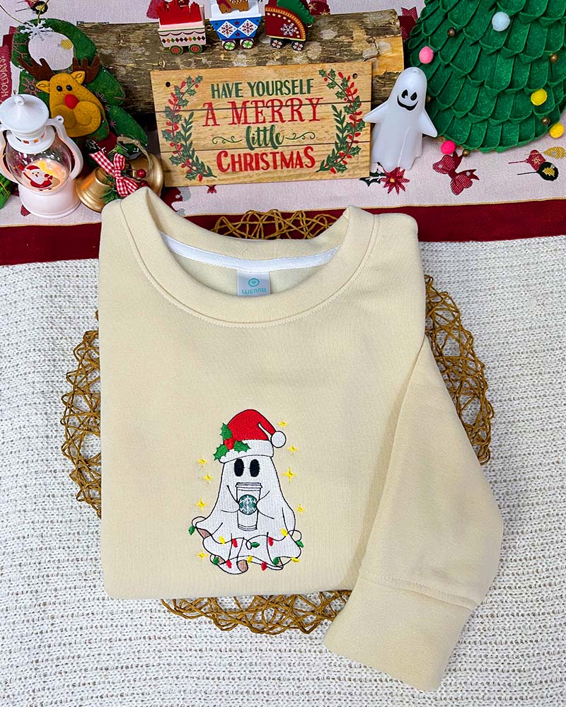 Boo Christmas - Embroidered Sweatshirt/Hoodie