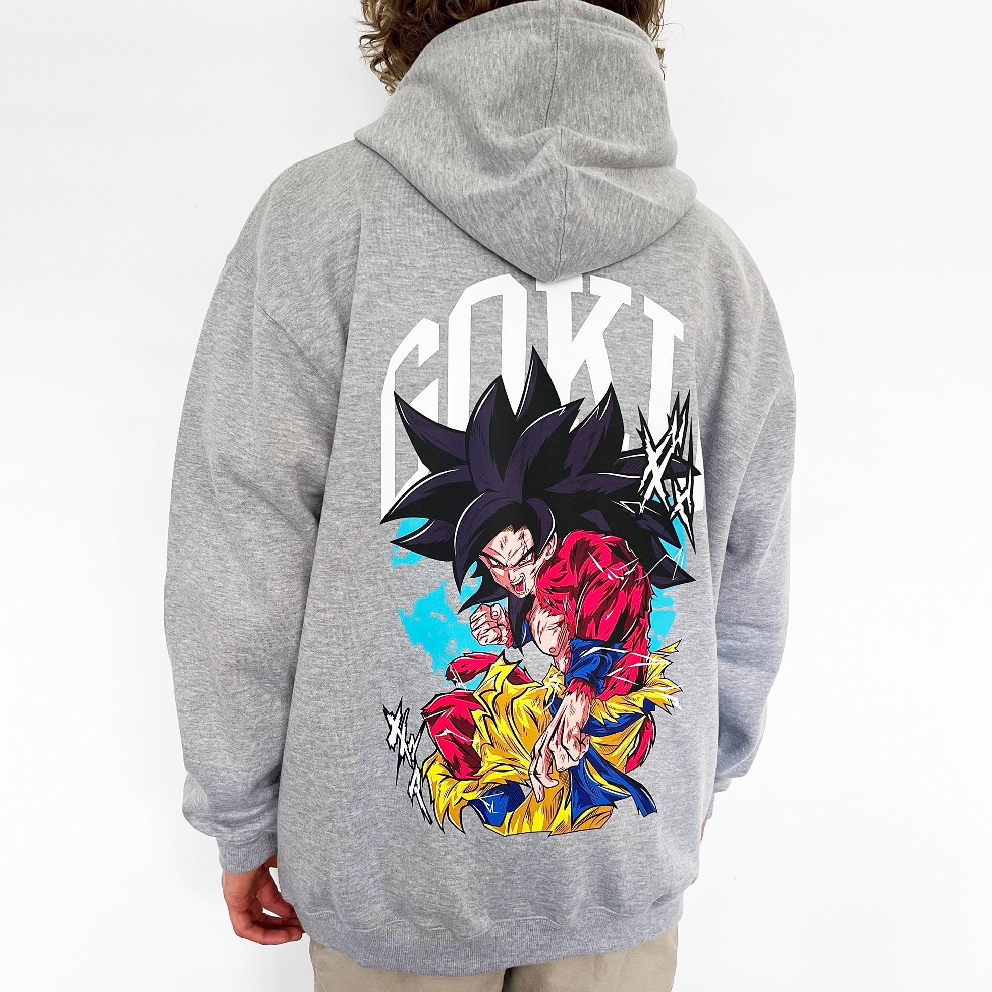 SSJ4 Goku Hoodie (Heather Grey)