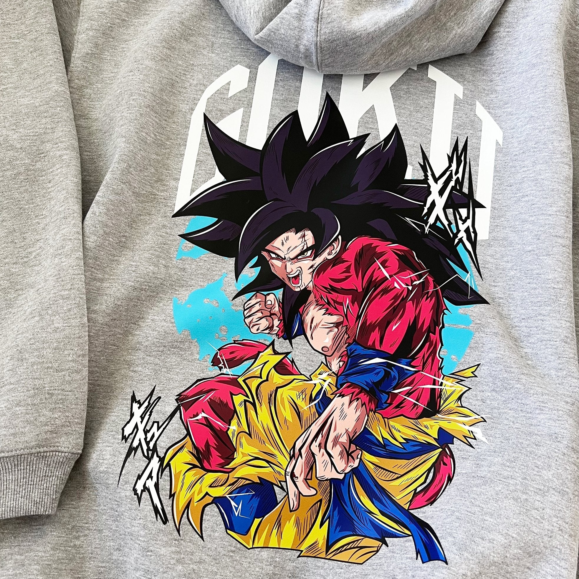 SSJ4 Goku Hoodie (Heather Grey)