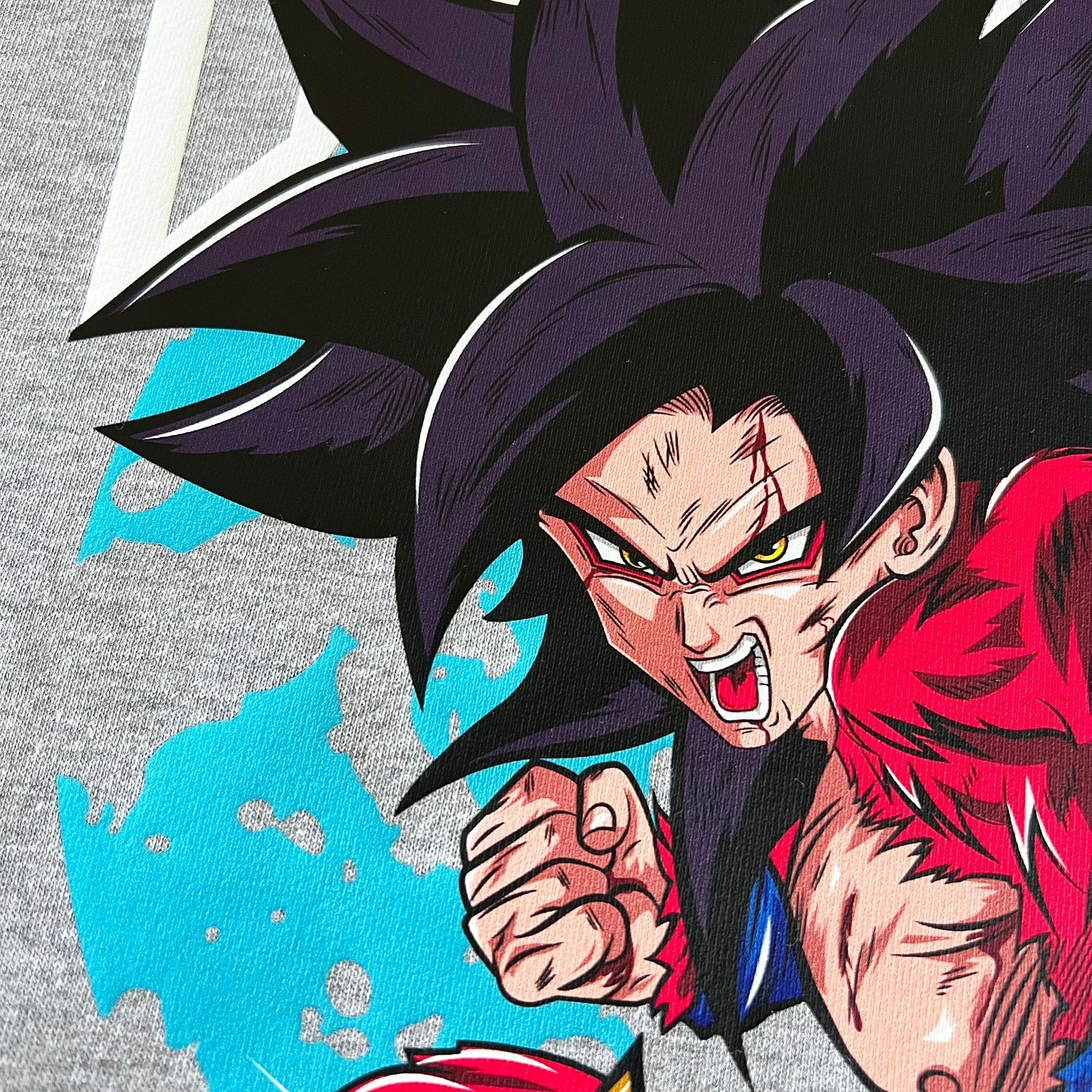 SSJ4 Goku Hoodie (Heather Grey)