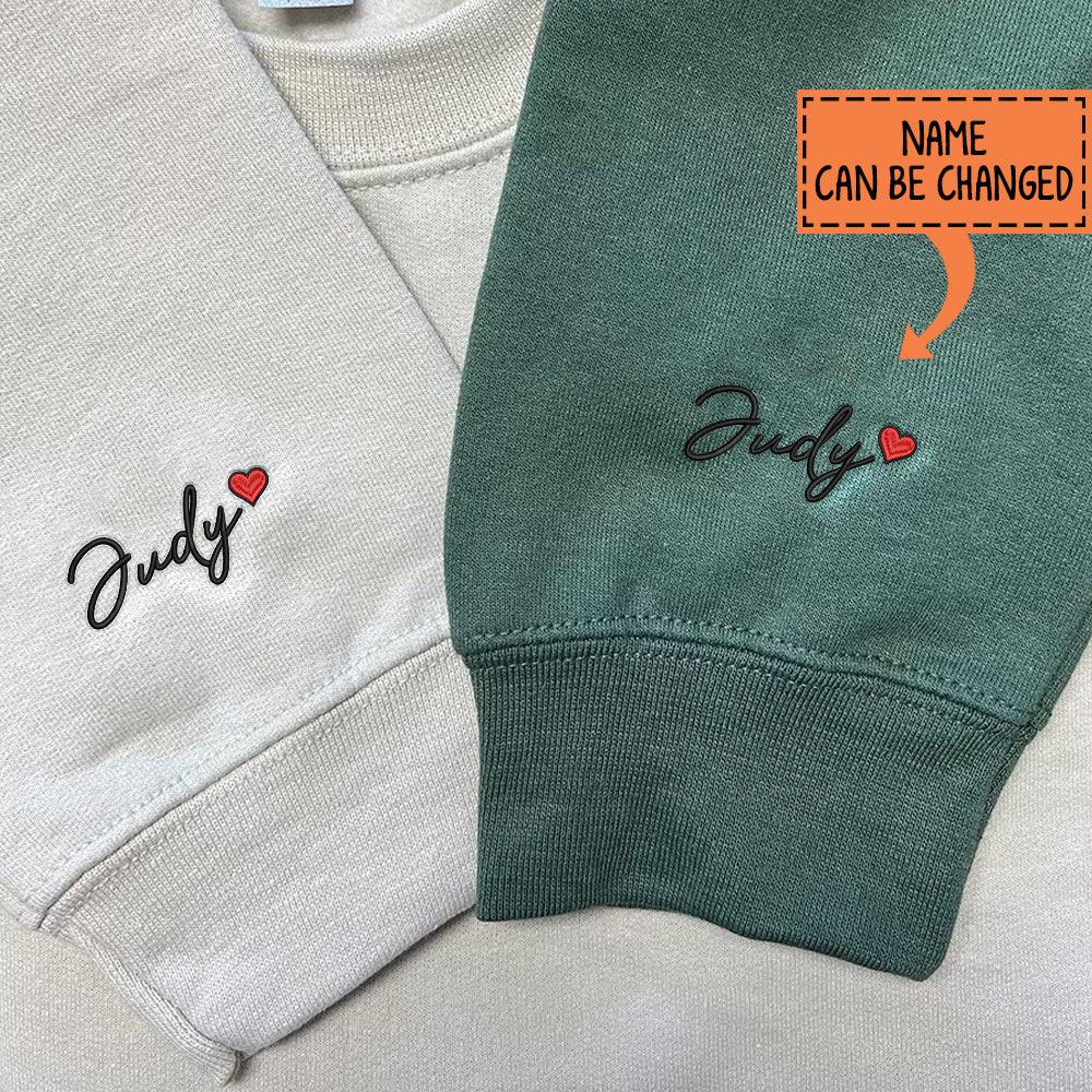 Custom Embroidered Sweatshirts For Couples, Custom Matching Couple Hoodies, Spider Web Embroidered Matching Couples Sweatshirt