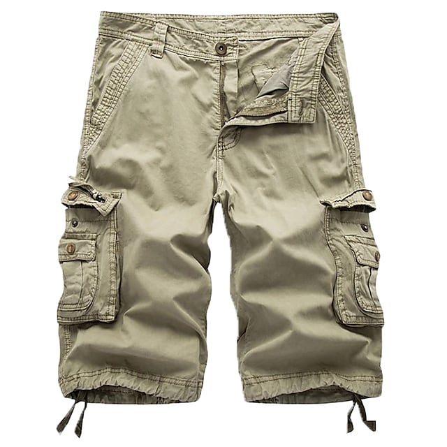 Joyhela Mens Cargo Shorts Multi Pockets Twill Cargo Shorts