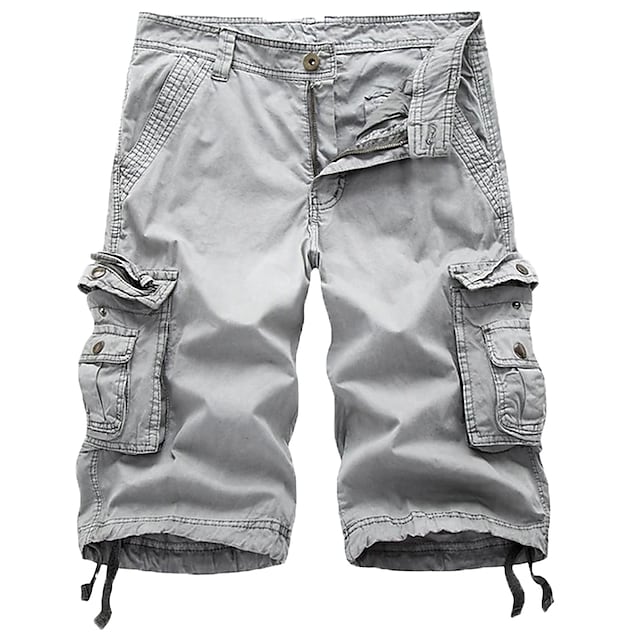 Joyhela Mens Cargo Shorts Multi Pockets Twill Cargo Shorts