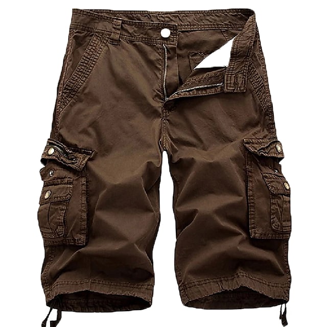 Joyhela Mens Cargo Shorts Multi Pockets Twill Cargo Shorts